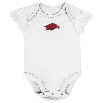 New - NCAA Infant Girls' 3Pk Bodysuit Set