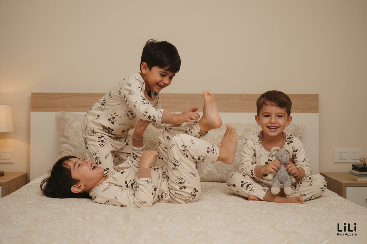طقم بيجامة أطفال ميكي ماوس