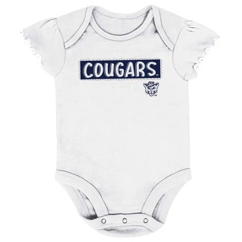 New - NCAA Infant Girls' 3Pk Bodysuit Set