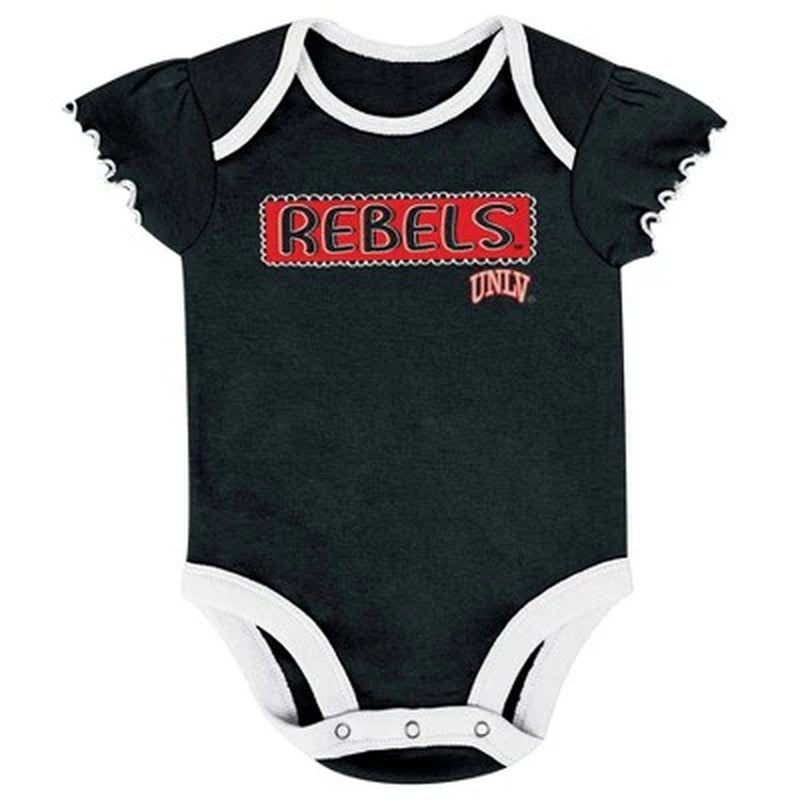 New - NCAA Infant Girls' 3Pk Bodysuit Set