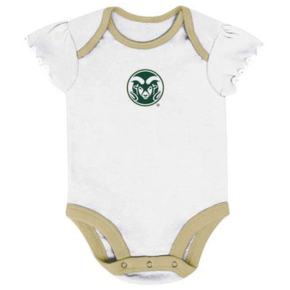 New - NCAA Infant Girls' 3Pk Bodysuit Set