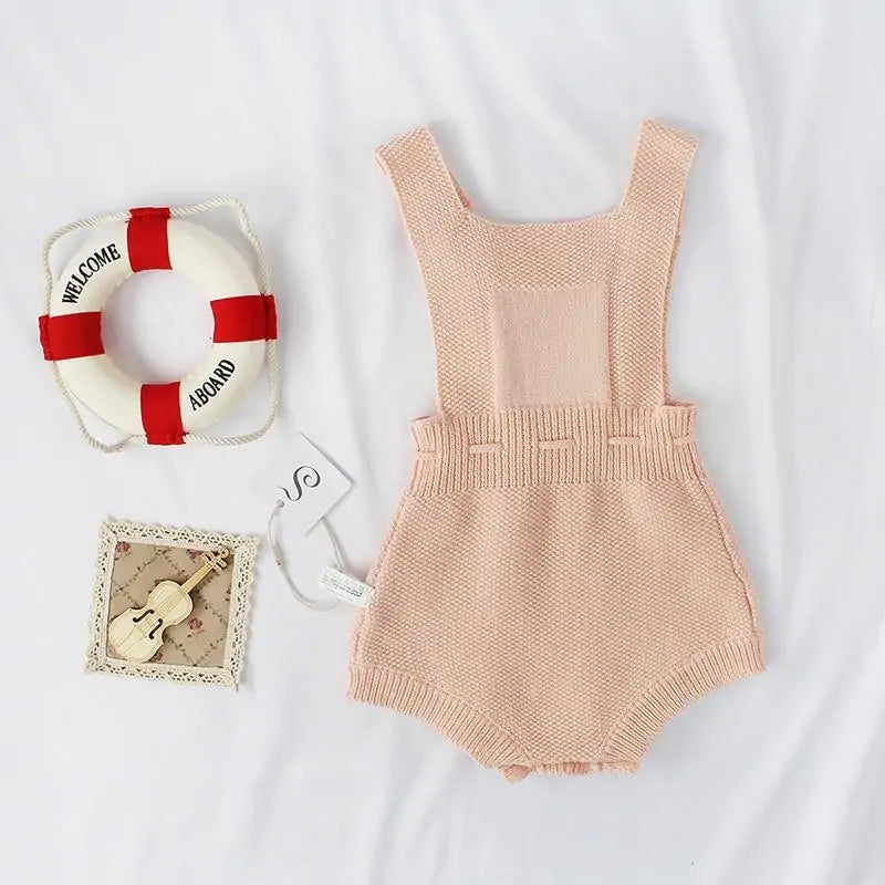 Knitted Romper for Toddler Girls