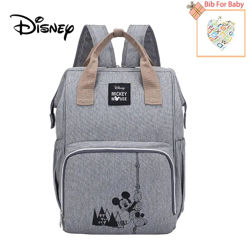 Disney Baby Diaper Bags Multifunctional Large Capacity Baby Stroller Insulation Bags Mother Baby Storage Bag Diaper Bag Backpack