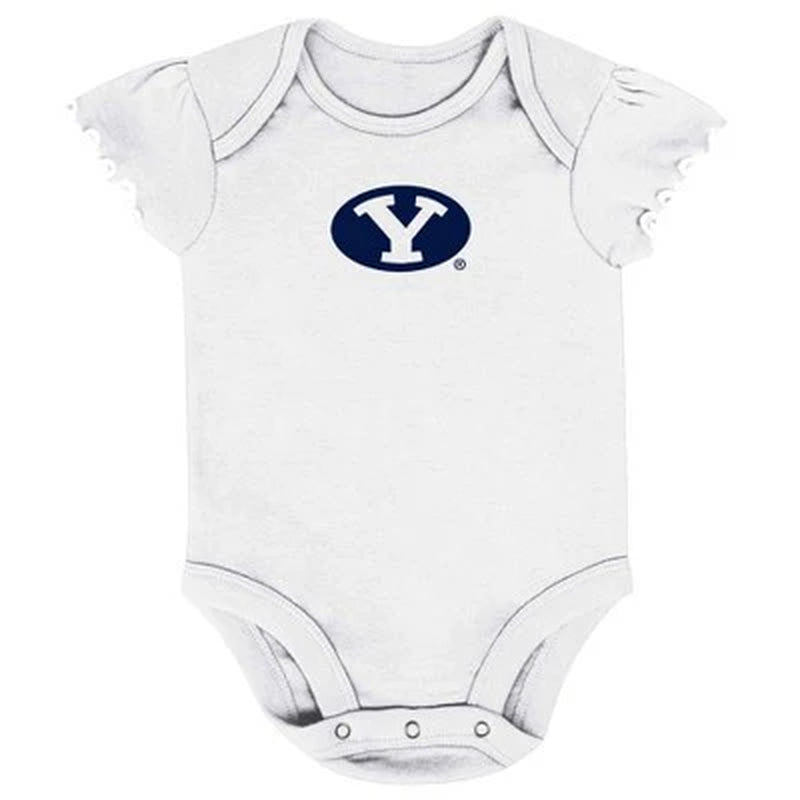 New - NCAA Infant Girls' 3Pk Bodysuit Set