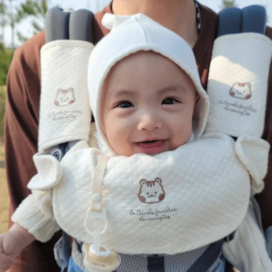 Baby Feeding Bibs - Set of 3 Large Cotton Bibs