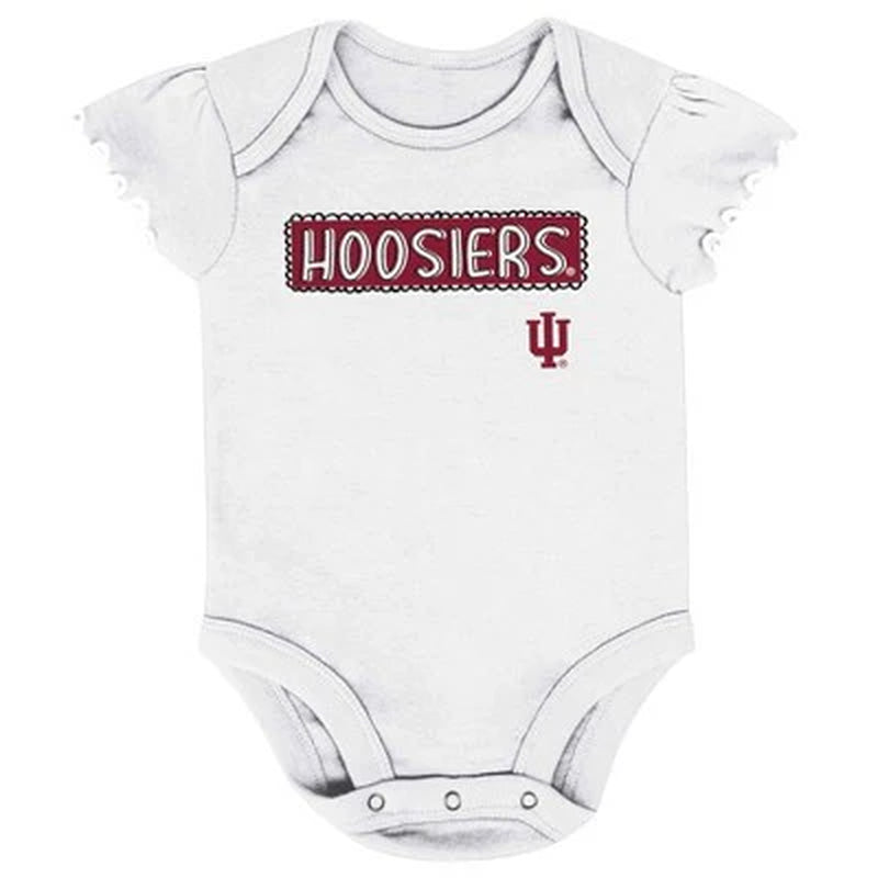 New - NCAA Infant Girls' 3Pk Bodysuit Set