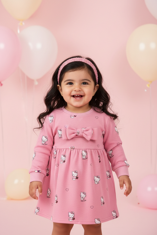 Baby Girl Hello Kitty Long Sleeve Dress