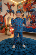 Boys Spider-Man Pajama Set with Eye Mask