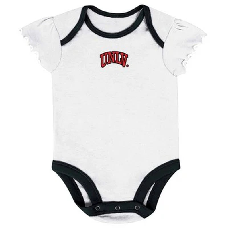 New - NCAA Infant Girls' 3Pk Bodysuit Set