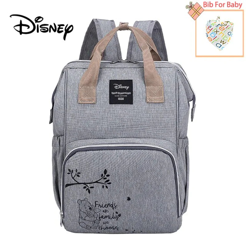 Disney Baby Diaper Bags Multifunctional Large Capacity Baby Stroller Insulation Bags Mother Baby Storage Bag Diaper Bag Backpack