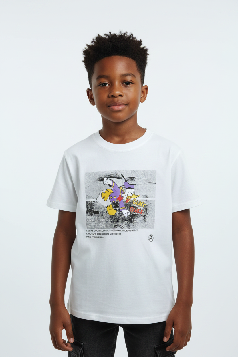 Donald Duck Vintage Graphic Kids T-Shirt – White