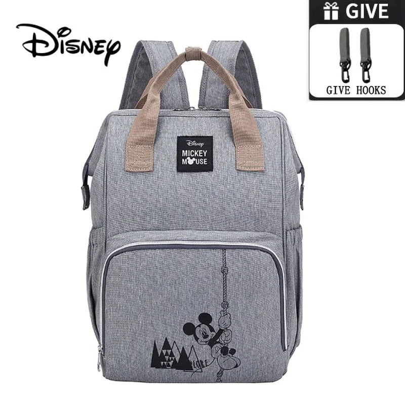 Disney Baby Diaper Bags Multifunctional Large Capacity Baby Stroller Insulation Bags Mother Baby Storage Bag Diaper Bag Backpack