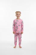 Girls Minnie Mouse Pink Pajama Set
