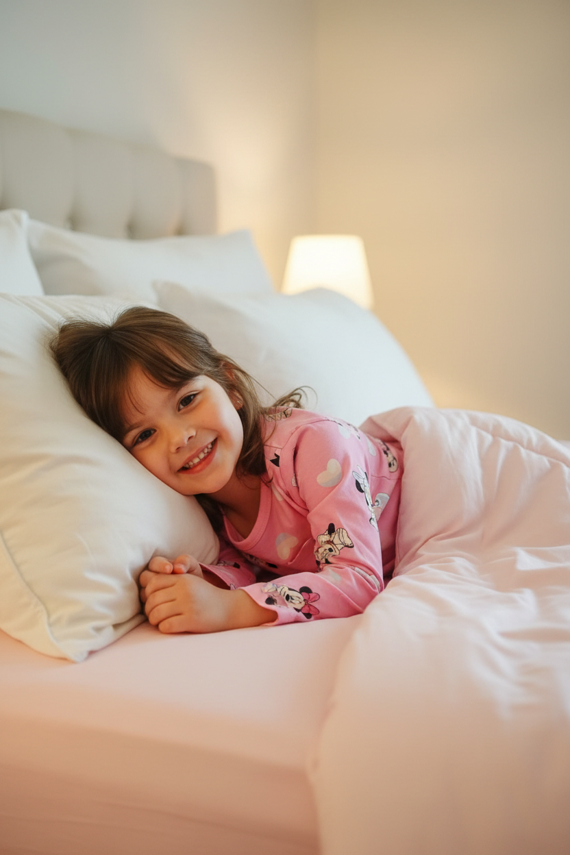 Girls Minnie Mouse Pink Pajama Set
