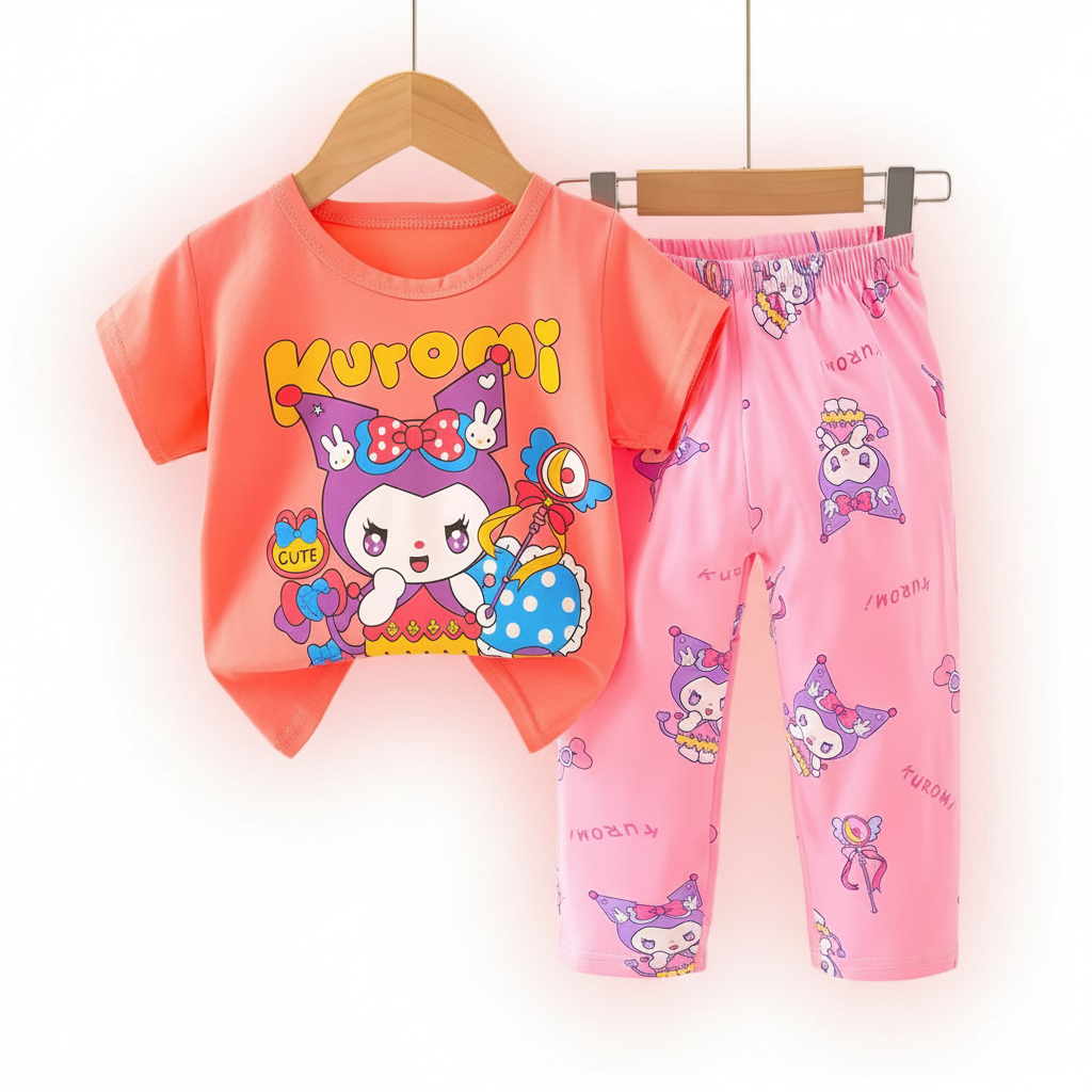 Kuromi Go Racer Girls Pyjama Set