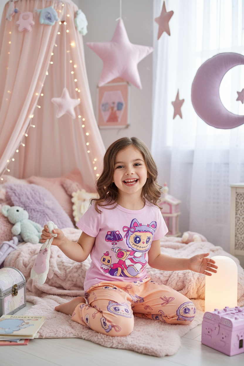 Spooky Doll Girls Pyjama Set