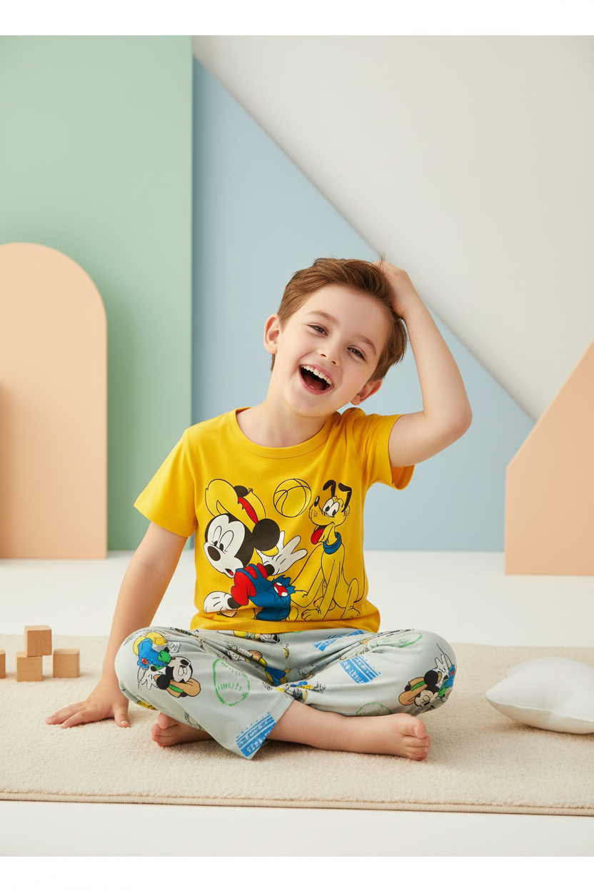 Mickey & Pluto Kids Pyjama Set