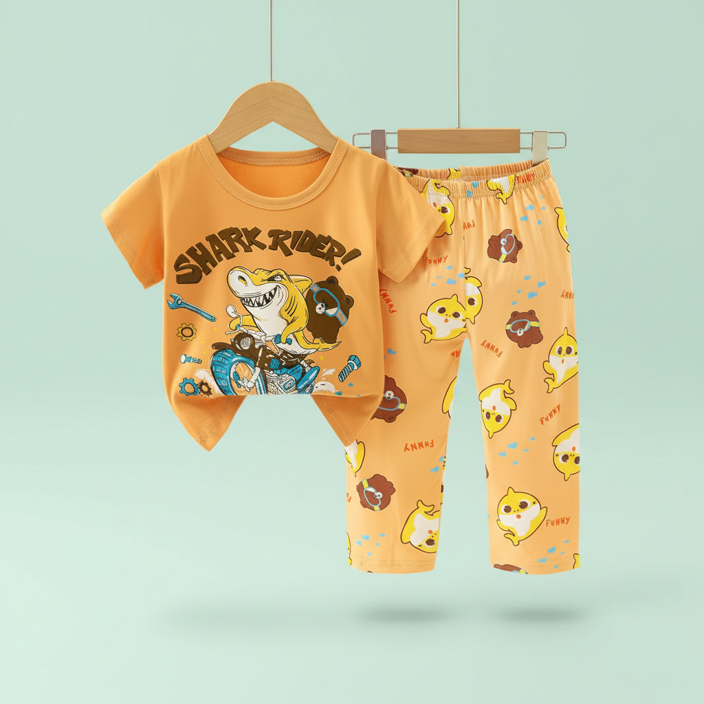 Shark Rider Kids Pyjama Set
