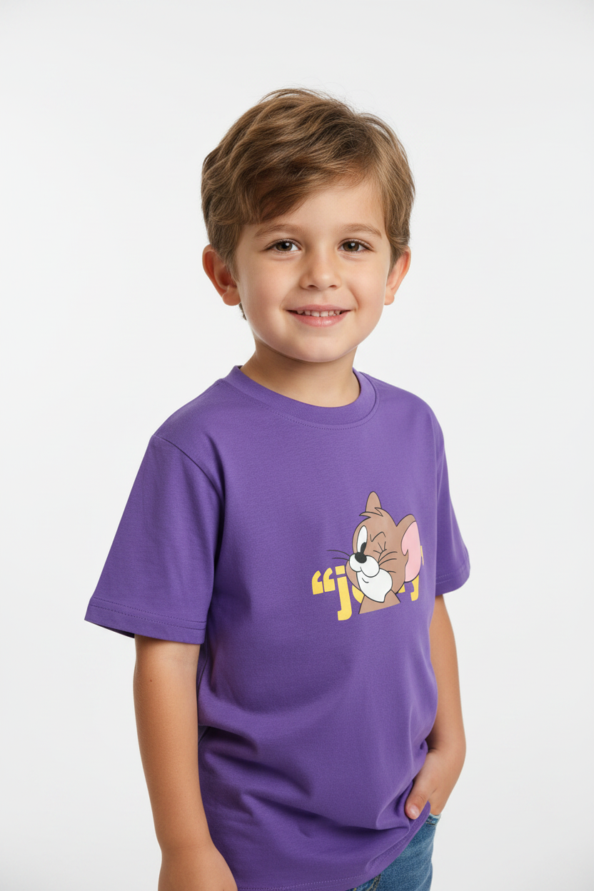 Tom & Jerry "Best Friends" Kids T-Shirt – Purple